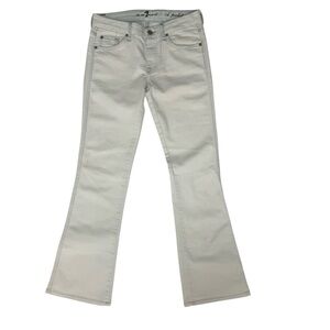 VTG Y2K 7 For All Mankind Glitter A Pocket Low Rise Bootcut Jeans In Rio Size 27
